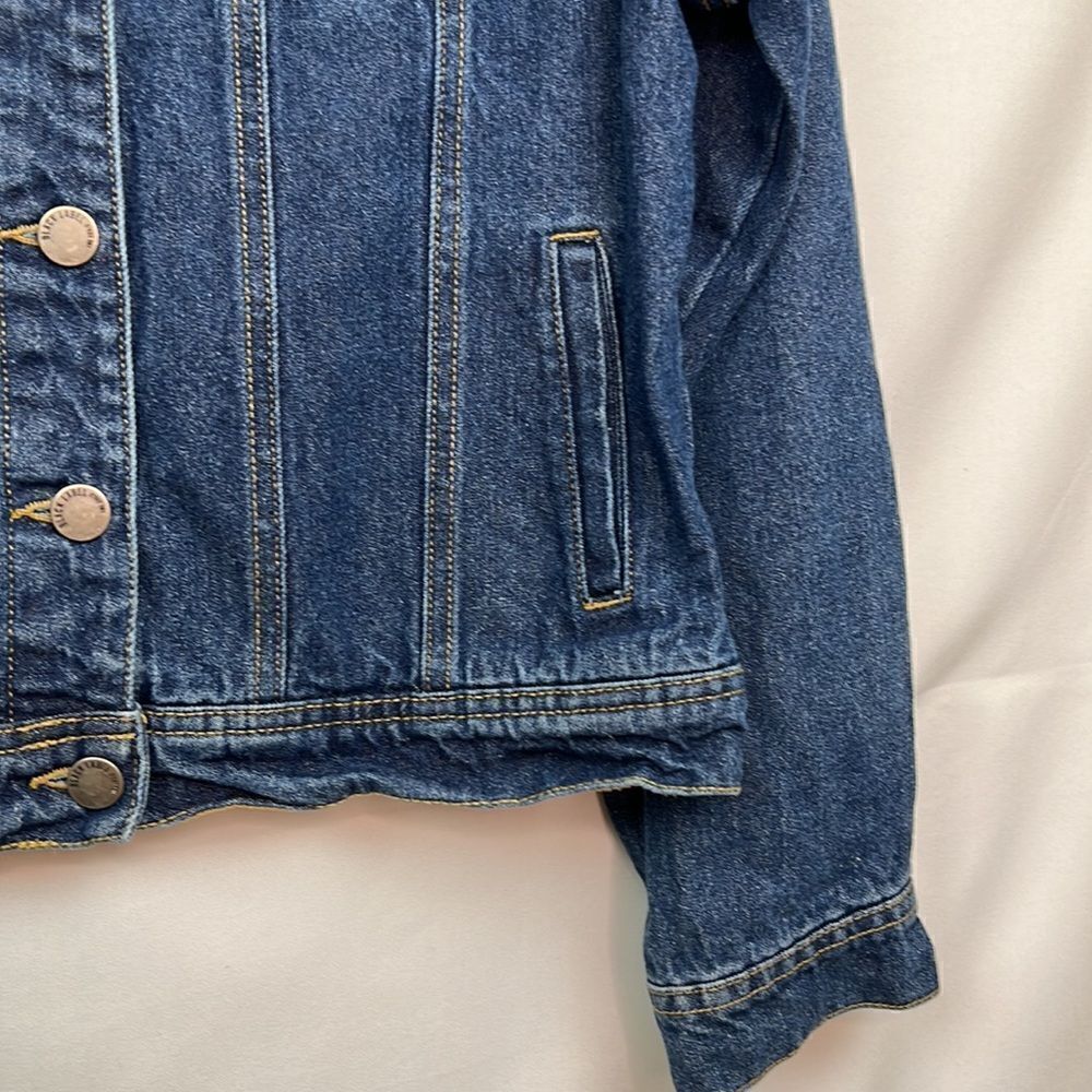 C’est Toi Black Label Blue denim jean jacket cotton size large EUC - Picture 5 of 14